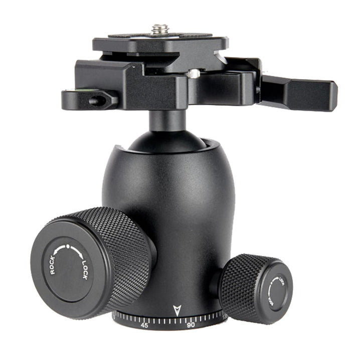 3 Legged Thing AirHed Pro Ball Head with lever clamp in matte black for stable, professional photography and video use.