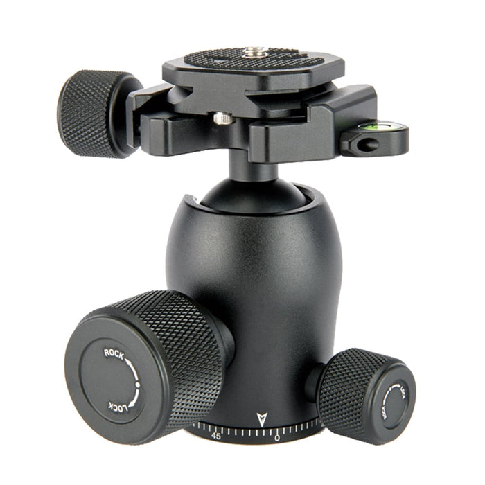 3 Legged Thing AirHed Pro Ball Head with twist clamp in matte black for professional photography and video stability.