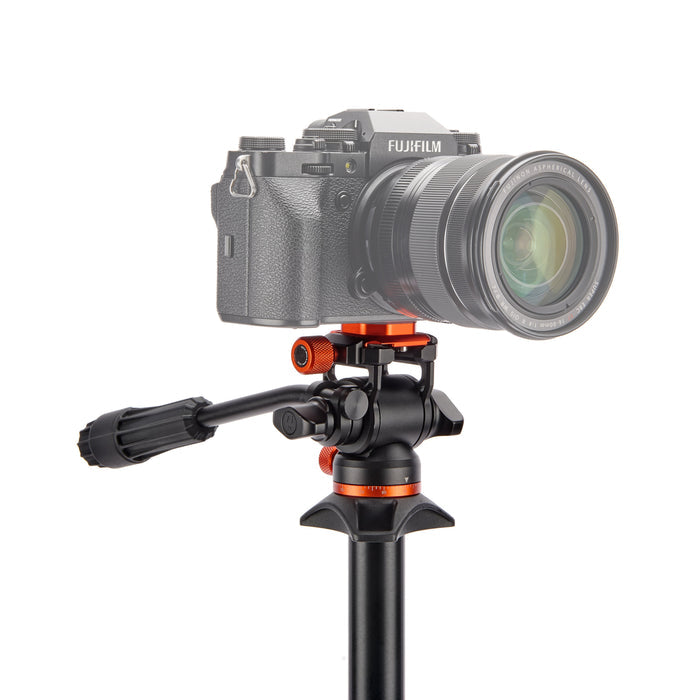 3 Legged Thing AirHed Trinity Pan & Tilt Head (Lava) with 360˚ panning and 170˚ tilt, supports up to 5 kg