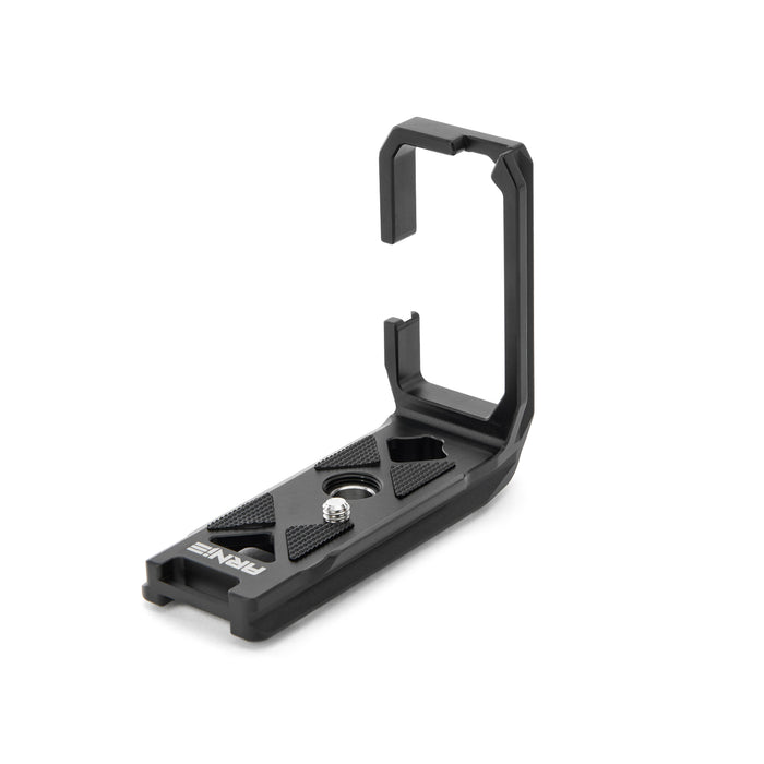 Arca-Swiss compatible L-bracket, crafted from aerospace-grade magnesium alloy. It fits various Sony cameras.
