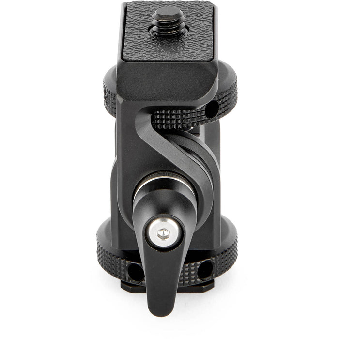 The Monty 1 Mighty Mini Cold Shoe provides a secure ultra-compact pan and tilt solution to position cameras monitors microphones and LED lights precisely.