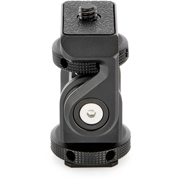 The Monty 1 Mighty Mini Cold Shoe provides a secure ultra-compact pan and tilt solution to position cameras monitors microphones and LED lights precisely.