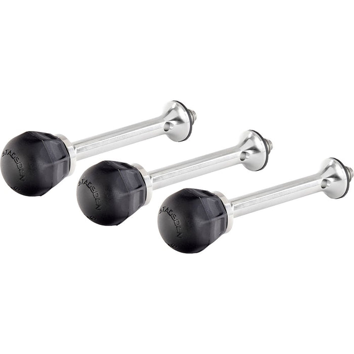 3 Legged Thing Pro Vanz Ball and Spike tripod feet for stable support on a variety of terrains.