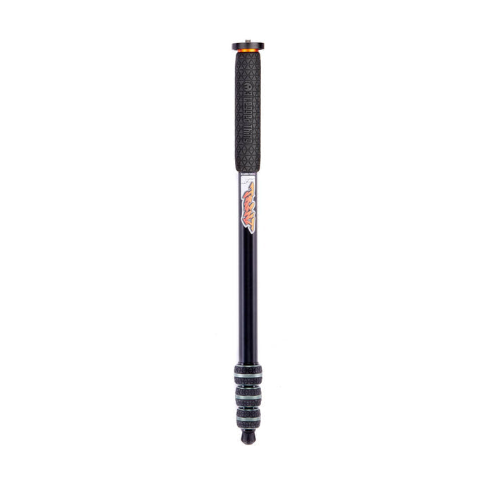Black telescopic monopod with a 3LT Trent logo on a white background