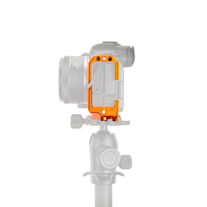 3 Legged Thing Roxie QD L-Bracket for Canon R5, R5C, R6, and R6 II, Arca-Swiss compatible, lightweight aluminium build.