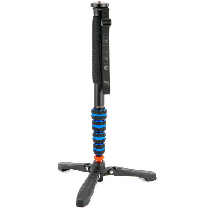 3 Legged Thing Taylor 2.0 Magnesium Alloy Monopod Kit with detachable foot stabiliser, designed for photography and videography.