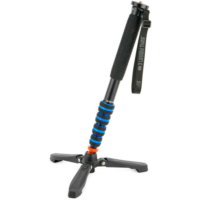 3 Legged Thing Taylor 2.0 Magnesium Alloy Monopod Kit with detachable foot stabiliser, designed for photography and videography.