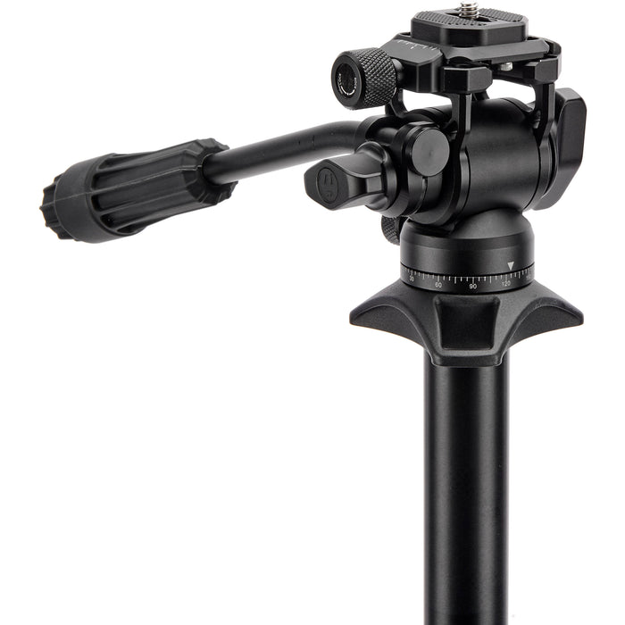 3 Legged Thing Taylor Monopod Superkit (Black) with detachable stabiliser for professional photography and videography.