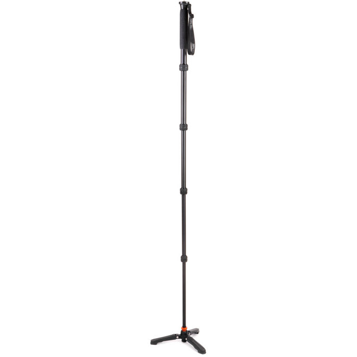 3 Legged Thing Taylor Monopod Superkit (Black) with detachable stabiliser for professional photography and videography.