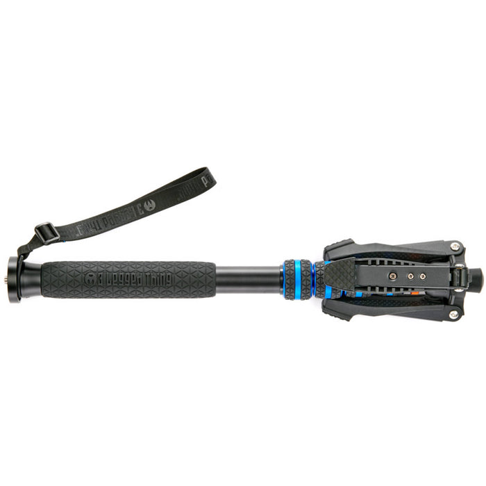 3 Legged Thing Taylor Monopod Superkit (Blue) with detachable stabiliser for professional photo and video setups.