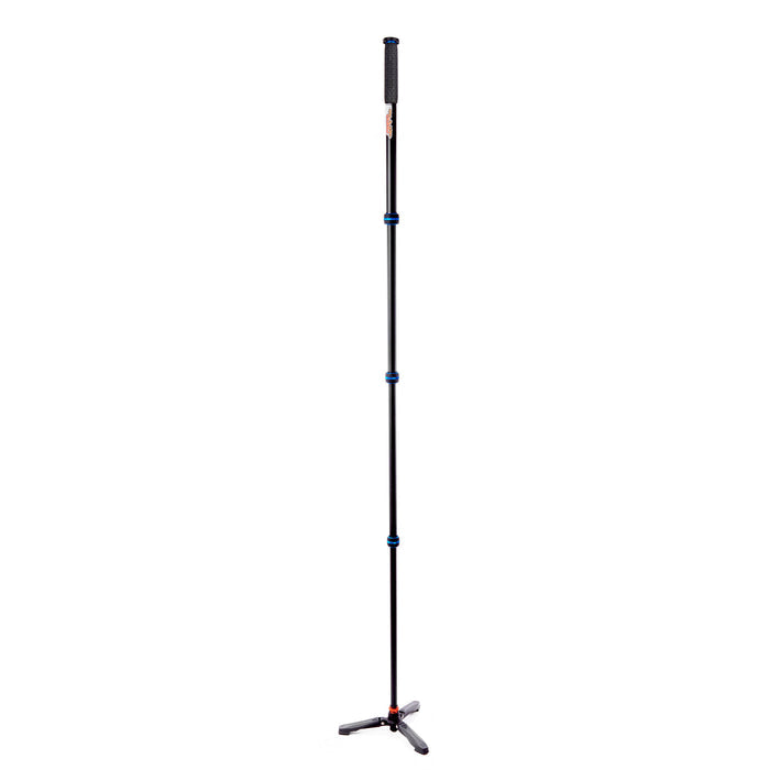 3 Legged Thing Trent Monopod Superkit in blue with interchangeable tripod footwear for professional stability.