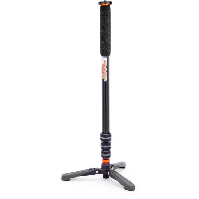 3 Legged Thing Trent Monopod Superkit in grey with interchangeable tripod footwear for professional stability.