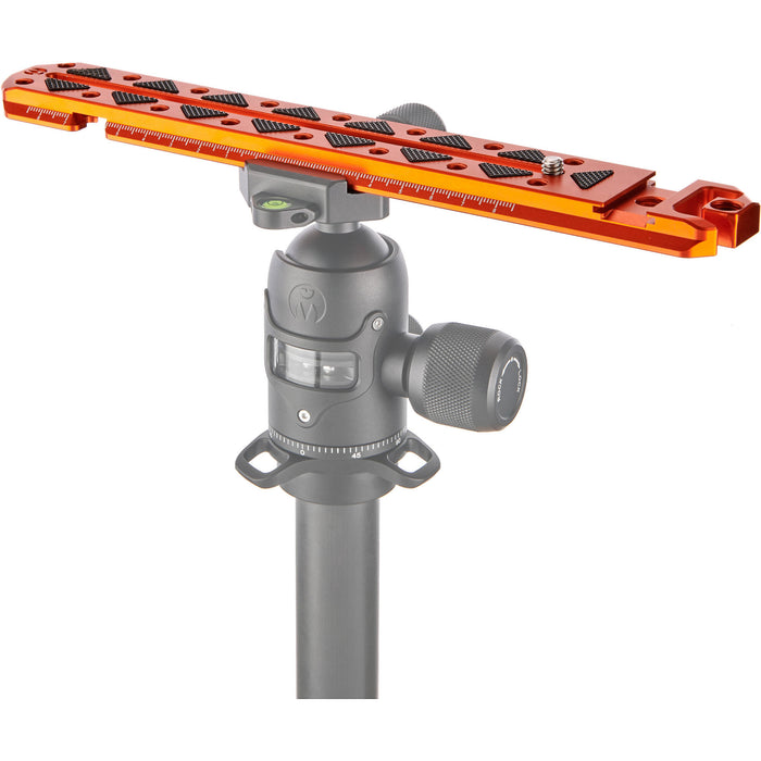 3 Legged Thing 250mm Ultra Plate in copper finish with multiple mounting points for cameras and accessories.