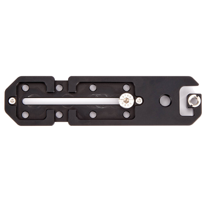 3 Legged Thing Ultra Plate Arca-Type quick release plate with multiple accessory mounting points.