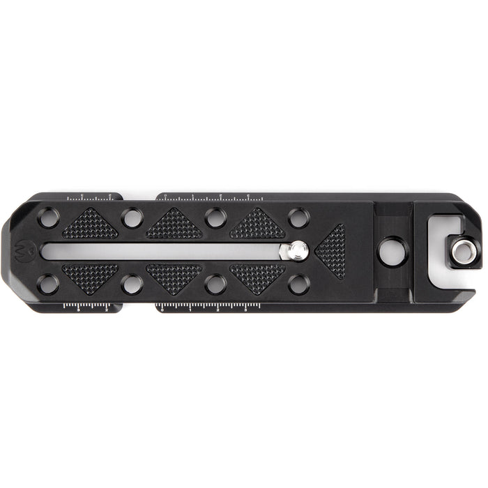 3 Legged Thing Ultra Plate Arca-Type quick release plate with multiple accessory mounting points.