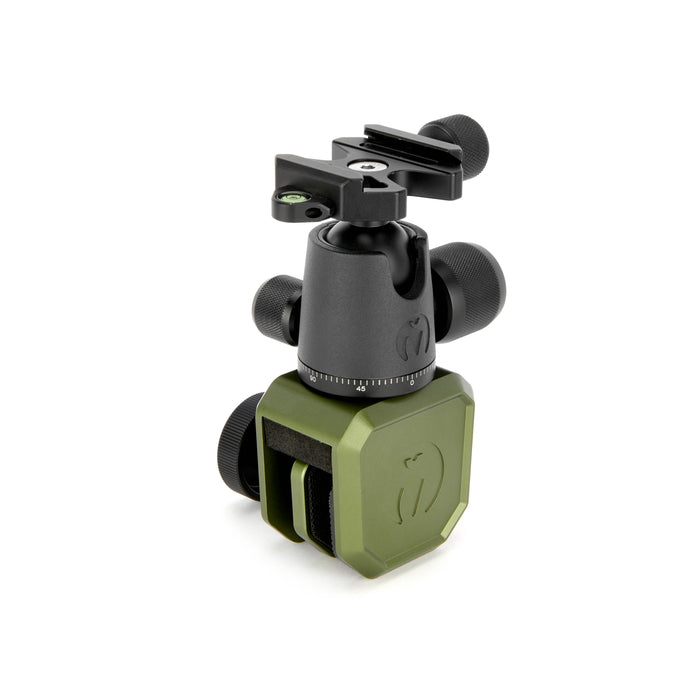 Window Mount Clamp for securely mounting cameras on vehicle windows, with rubber padding to protect glass.