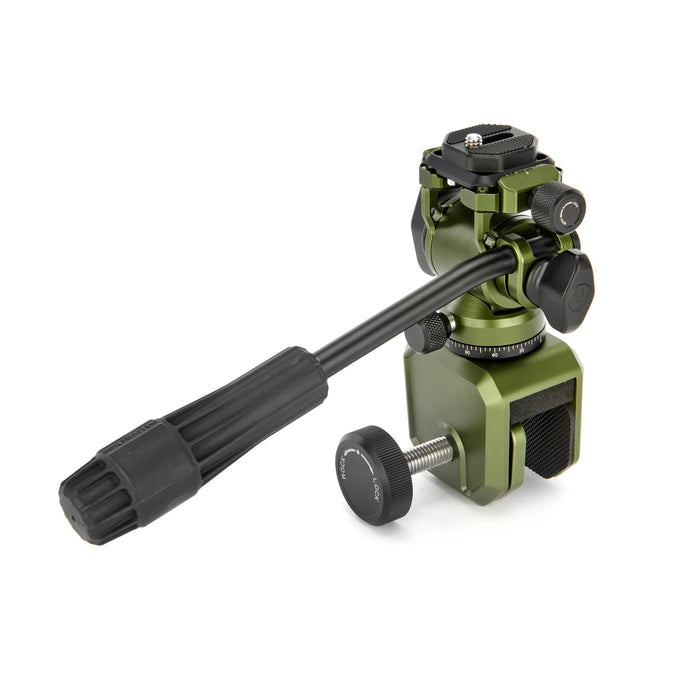 3LT Window Mount Clamp with AirHed Trinity for stable 360˚ camera panning.