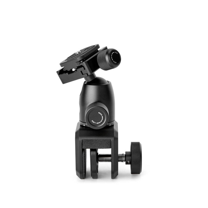 3 Legged Thing Window Mount with AirHed Mini attached to a vehicle window with camera mounted
