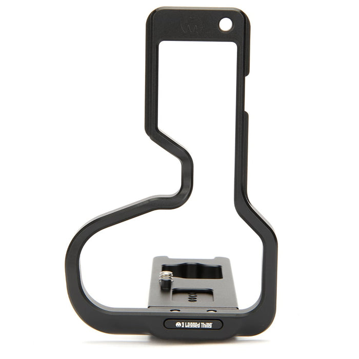 3 Legged Thing Zaara black L-Bracket custom-designed for Nikon Z9 with Arca-Swiss compatibility.