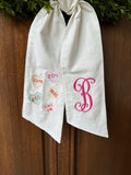 Conversation Heart Wreath Sash
