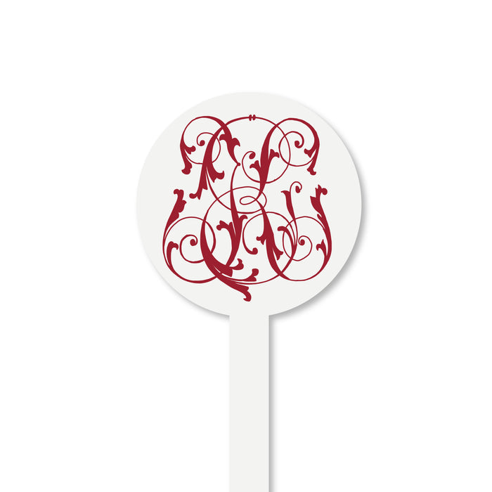Antique Monogram Stir Sticks