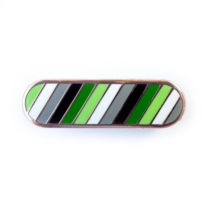 Aromantic Pride Plaque Enamel Pin