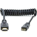 The Atomos Coiled Mini to Full HDMI Cable (30cm coiled) to 60cm (extended) allows for neater cable management on the filmmaker’s rig. 4K 60p, HMDI 2.0 and HRD.
