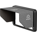 Atomos Sunhood 5″ attached to a Shinobi II monitor, shielding the screen from glare