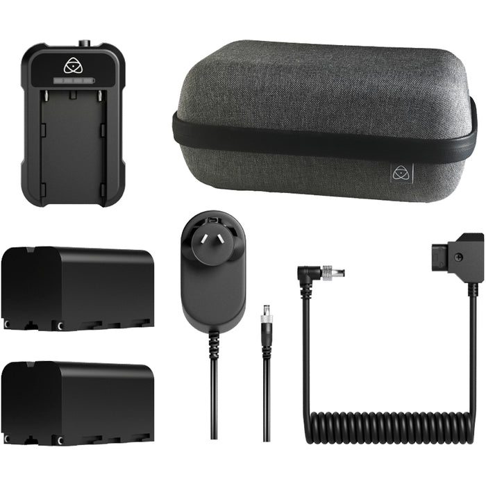 Atomos monitor battery and AC power kit with waterproof carry case