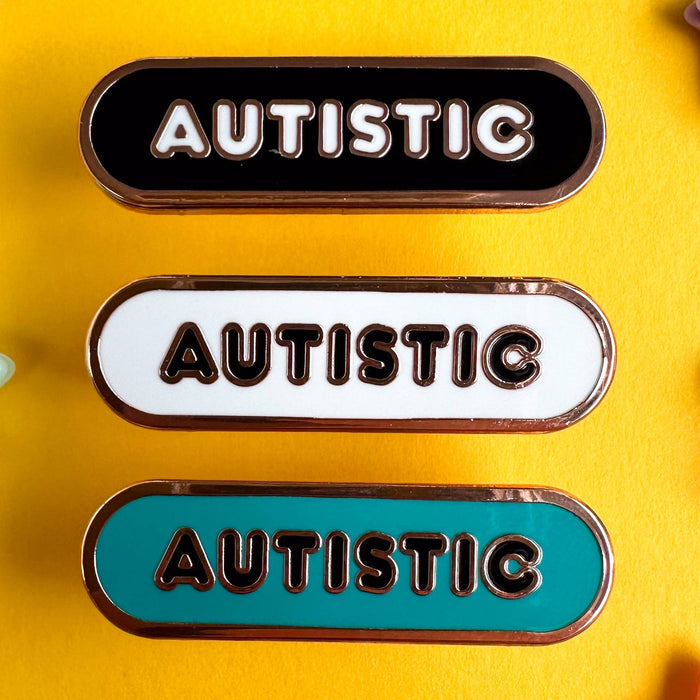Autistic Accessibility Plaque Enamel Pin