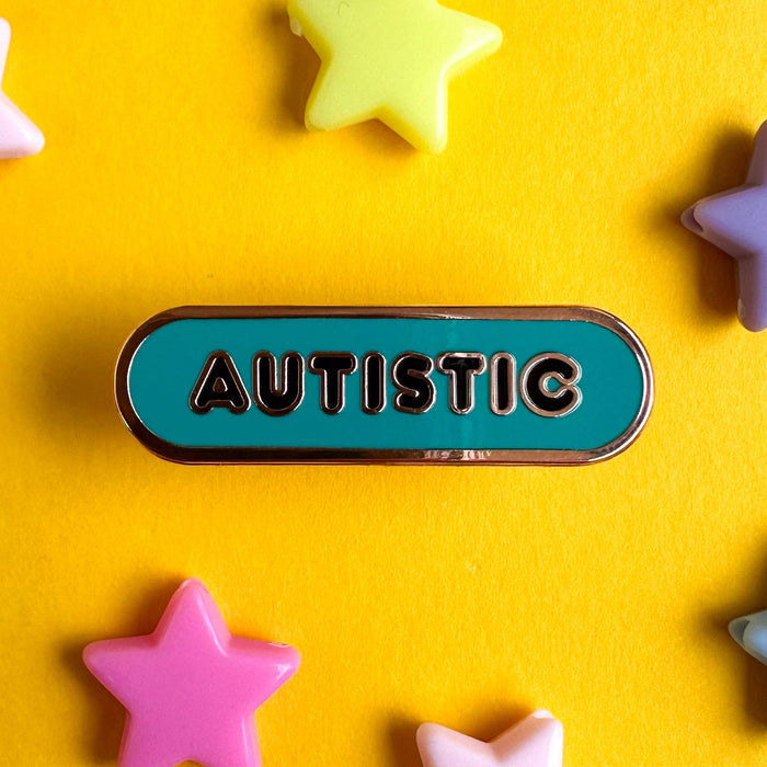 Autistic Accessibility Plaque Enamel Pin