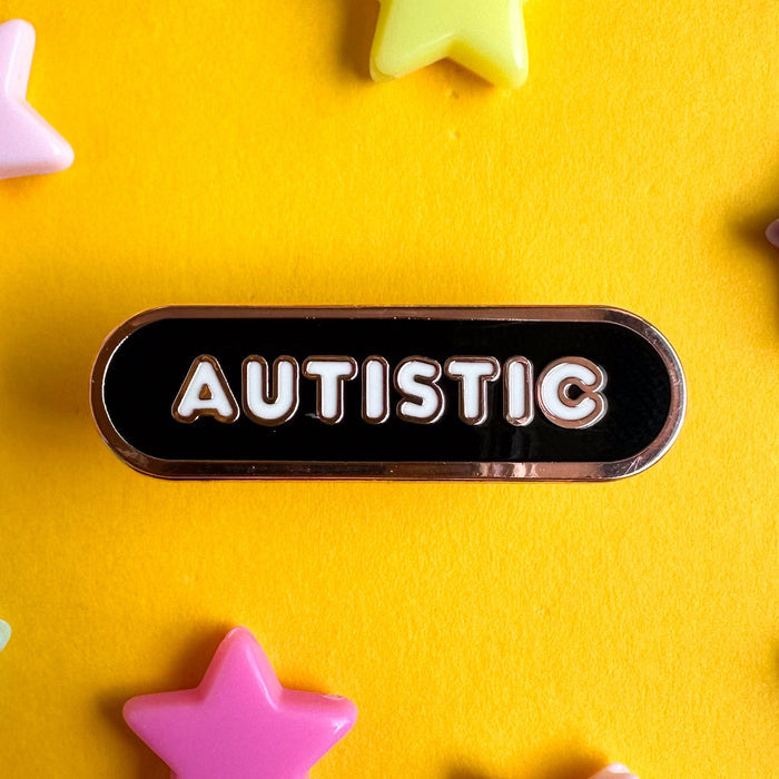 Autistic Accessibility Plaque Enamel Pin