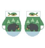 Bear with Fish Mittens