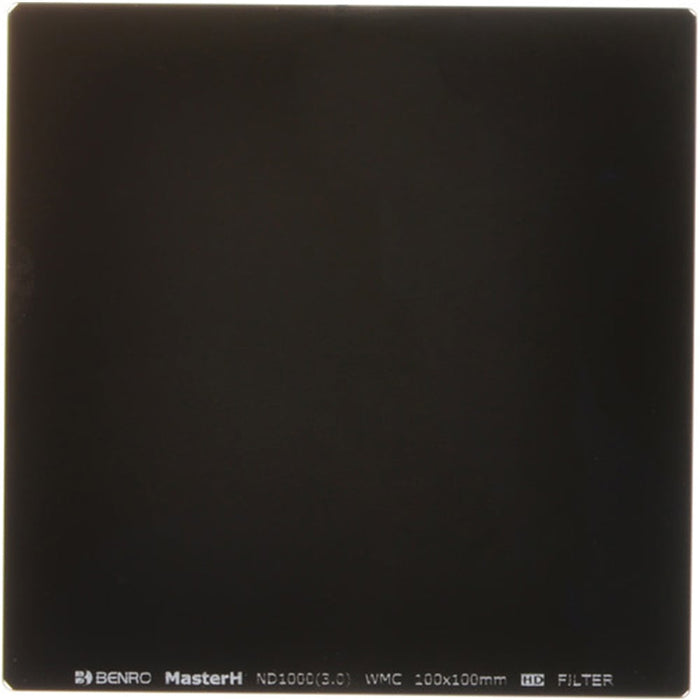 Benro 100x100mm MasterH Series ND 3.0 10-stop neutral density filter for long-exposure photography.