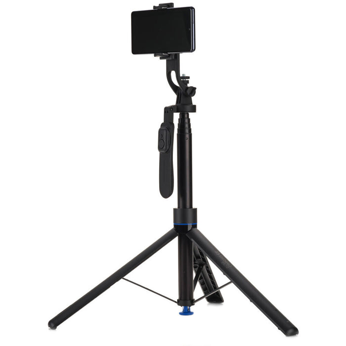 Benro selfie stick tripod with Bluetooth remote and phone clamp