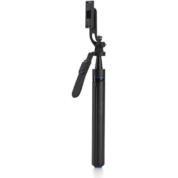 Benro selfie stick tripod with Bluetooth remote and phone clamp