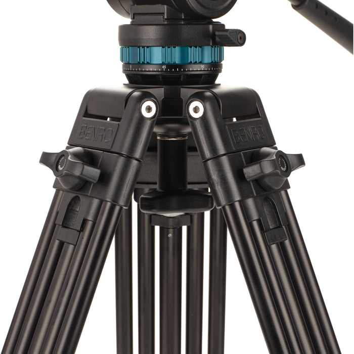 Benro KH25PC fluid video tripod with 6.8kg capacity and 60mm bowl system.