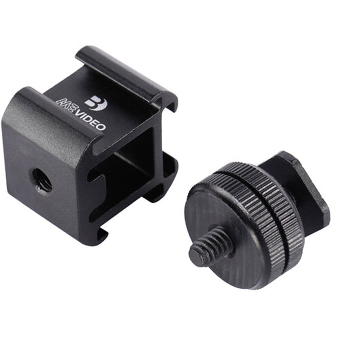 Two black camera accessories with a visible brand logo on a white background