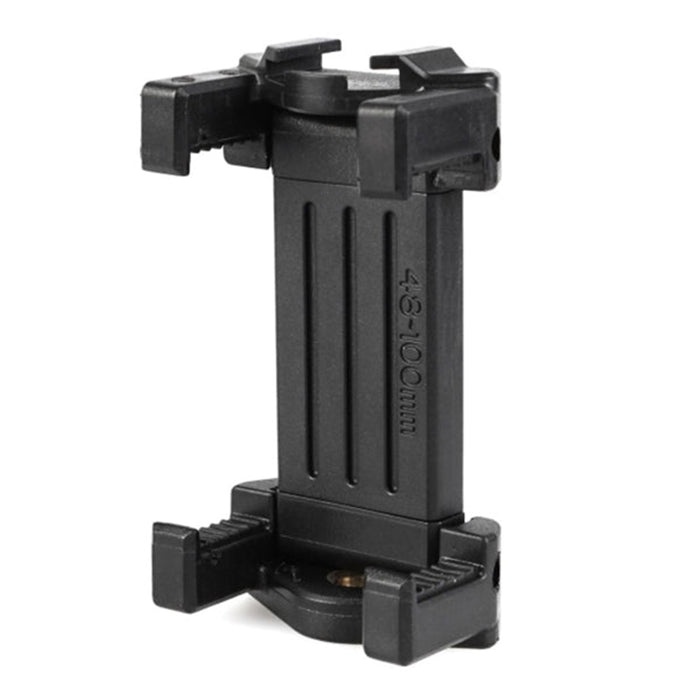 Benro MH2N Smartphone Clip Holder with adjustable grip, cold shoe mount, and 1/4-inch thread for tripods and accessories.