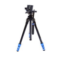 Benro Slim Twist aluminium travel tripod kit – compact, lightweight with twist‑lock legs and S2 pan‑tilt head.