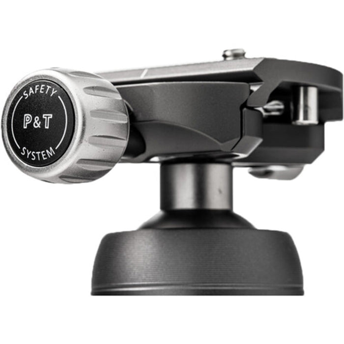 Benro VX20 Two‑Series Arca‑type aluminum ball head in black with ergonomic control knobs for smooth pan and tilt adjustments.