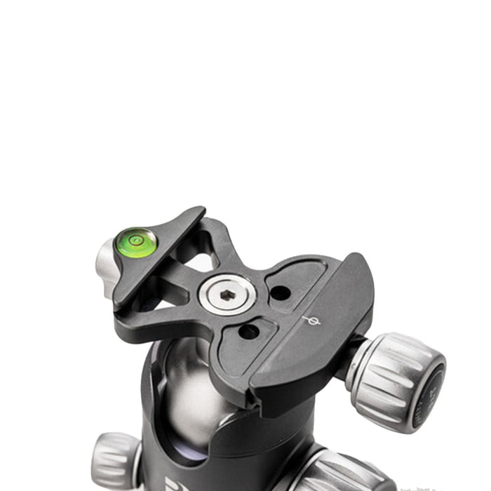 Benro VX20 Two‑Series Arca‑type aluminum ball head in black with ergonomic control knobs for smooth pan and tilt adjustments.
