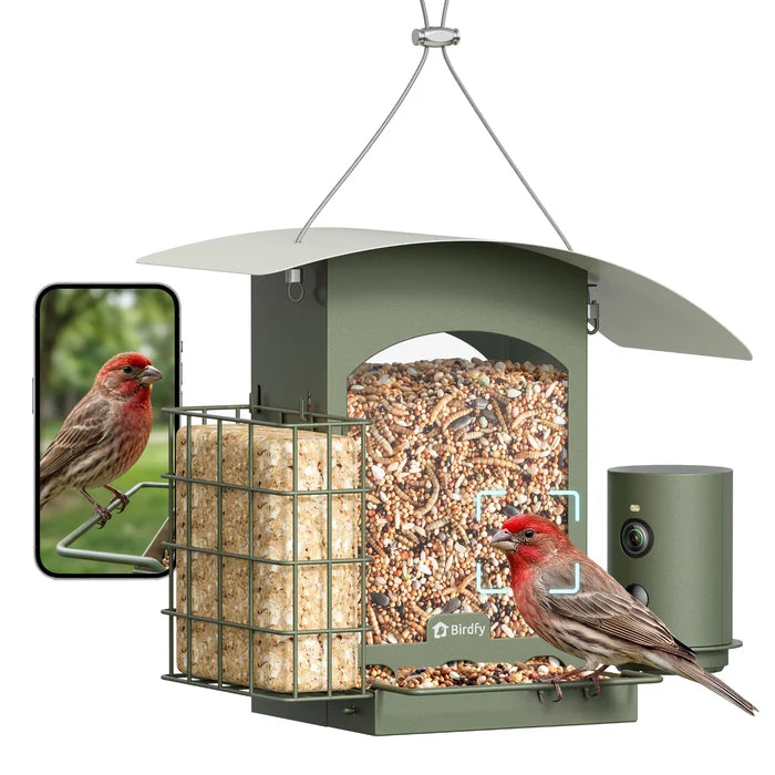 Birdfy Feeder Metal A - Mangeoire à Oiseaux avec Caméra