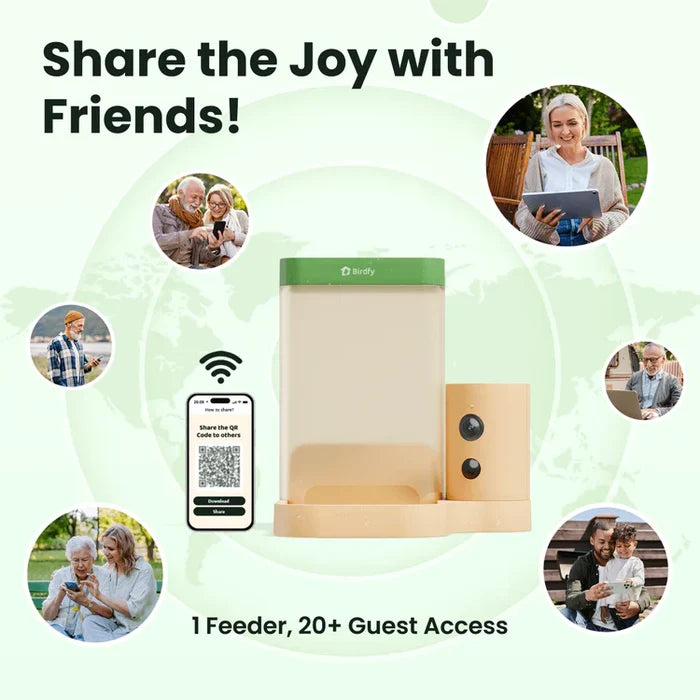Birdfy Feeder Rookie - Mangeoire à Oiseaux Connectée Facile pour Débutants