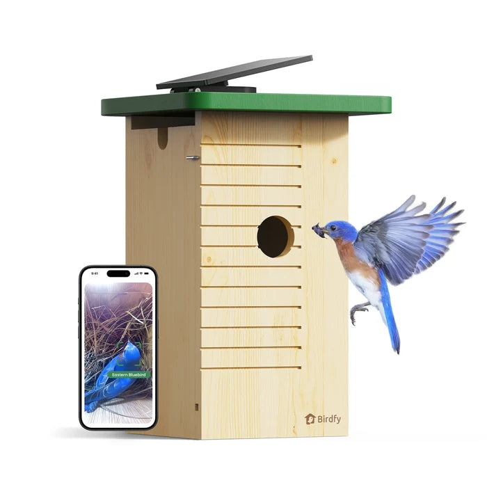 Birdfy Nest Wood – Cabane à Oiseaux Intelligente en bois