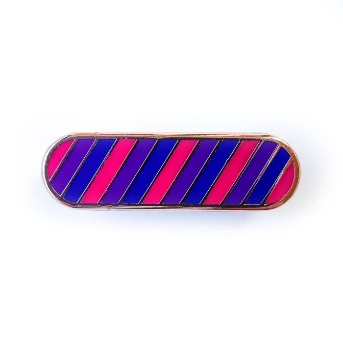 Bisexual Pride Plaque Enamel Pin