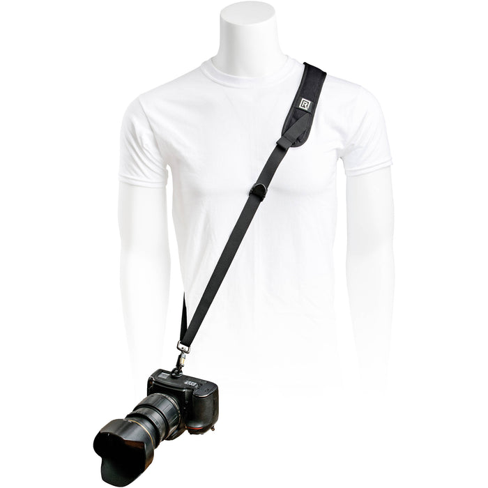 BlackRapid Metro Camera Sling in black, lightweight cross-body strap for mirrorless, DSLR, GoPro and 360 cameras.