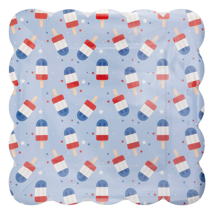 Blue Popsicles Paper Plates