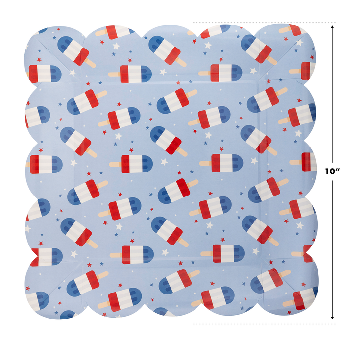 Blue Popsicles Paper Plates