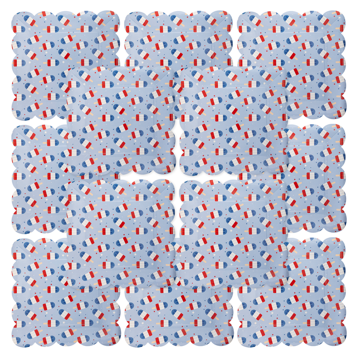 Blue Popsicles Paper Plates